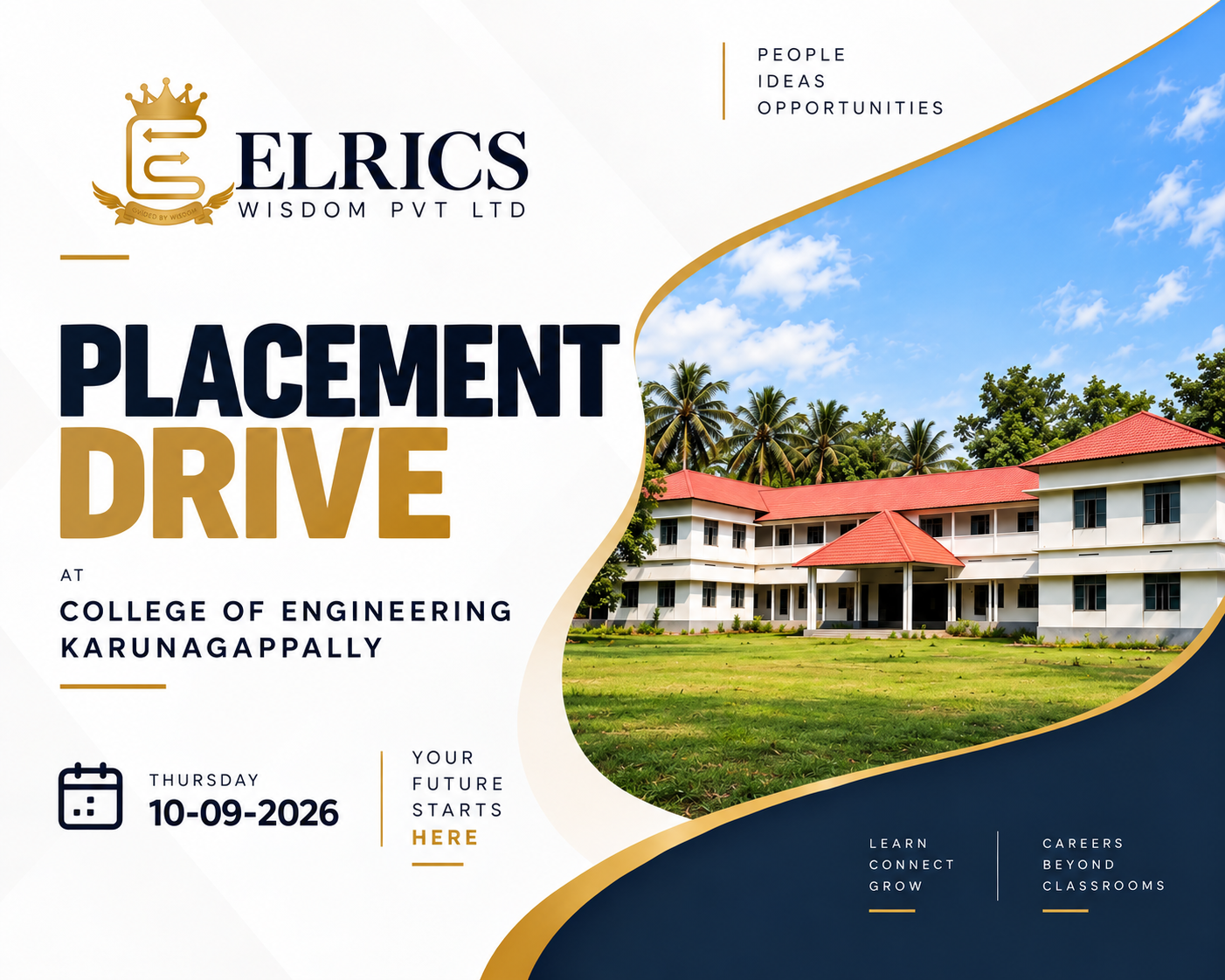 September 10 | Placement Drive at College of Engineering Karunagappally — Careers Begin Here!